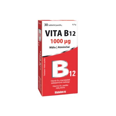 Vita B12 1 mg tabletės N30