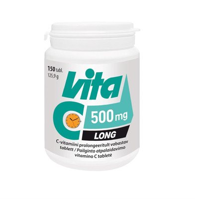 VITA-C LONG, 500mg, 150 tablečių