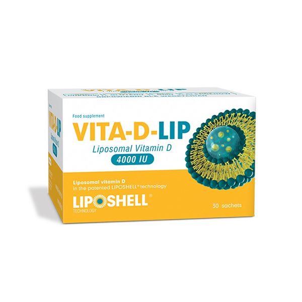 VITA-D-LIP maisto papildas VITAMINAS D 4000 TV, liposominis, x 5 g, 30 pak.