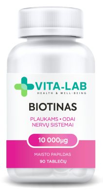 VITA-LAB Biotinas 10000 µg tabletės N90