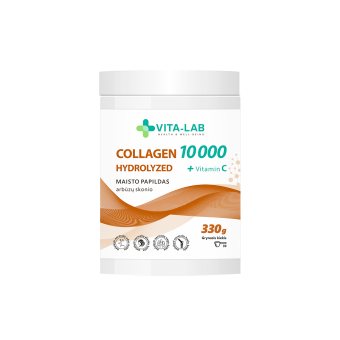 VITA-LAB Kolagenas hidrolizuotas 10000+vitaminas C, 330 g