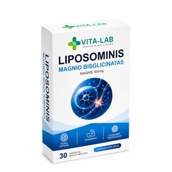 VITA-LAB Liposominis Magnio bisglicinatas, 100 mg, 30 kapsulių