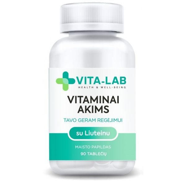 VITA-LAB maisto papildas su liuteinu VITAMINAI AKIMS, 90 tab.