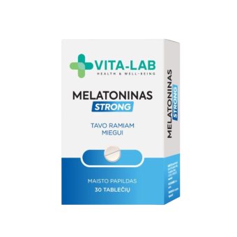 VITA-LAB melatoninas STRONG, nuo ., 30 tablečių, 18 m
