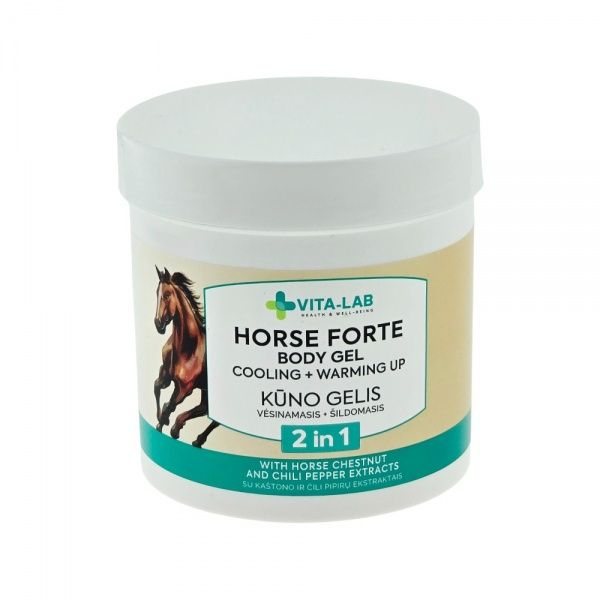 VITA-LAB vėsinantis ir šildantis kūno gelis HORSE FORTE, 250 ml