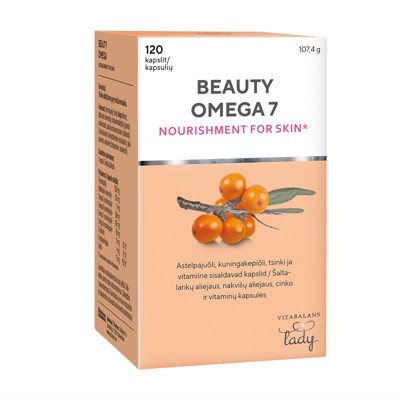 VITABALANS LADY, BEAUTY OMEGA, 120 kapsulių