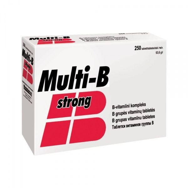 VITABALANS maisto papildas MULTI-B STRONG, 250 tab.