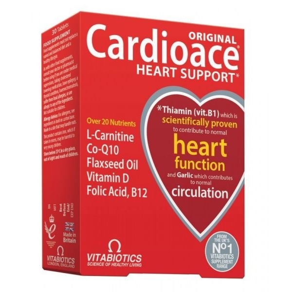 VITABIOTICS maisto papildas CARDIOACE, 30 tab.