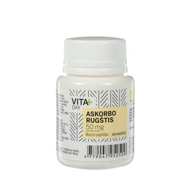 VITADAY ASKORBO RŪGŠTIS 50 mg, 200 dražečių