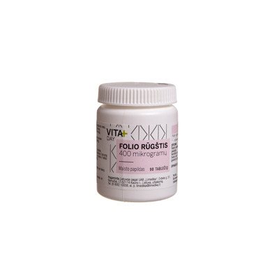 VITADAY FOLIO RŪGŠTIS, 400 mcg, 90 tablečių