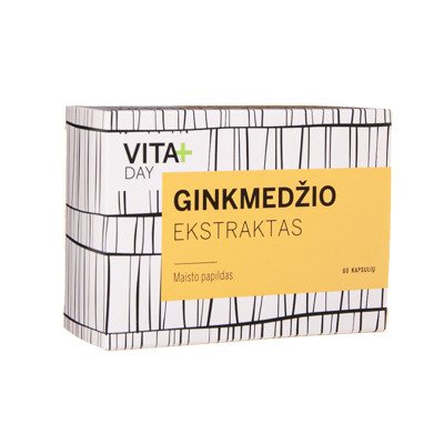 VITADAY GINKMEDŽIO EKSTRAKTAS, 70mg, 60 kapsulių