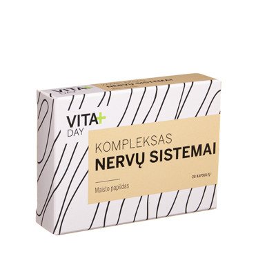 VITADAY KOMPLEKSAS NERVŲ SISTEMAI, 20 kapsulių