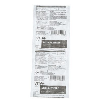 VITADAY MUKALTINAS, 10 tablečių