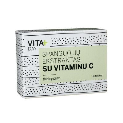 VITADAY SPANGUOLIŲ EKSTRAKTAS SU VITAMINU C, 60 tablečių