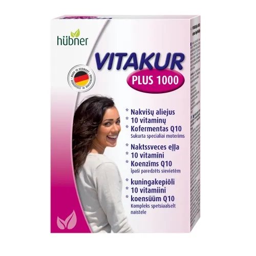 VITAKUR PLUS 1000, 30 kapsulių