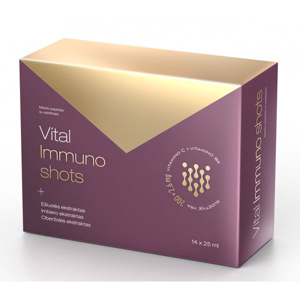 VITAL maisto papildas IMMUNO SHOTS, x 25 ml, 14 vnt