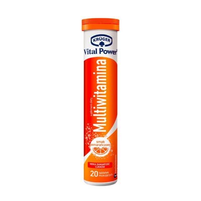 VITAL POWER MULTIVITAMINAI, 20 šnypščiųjų tablečių