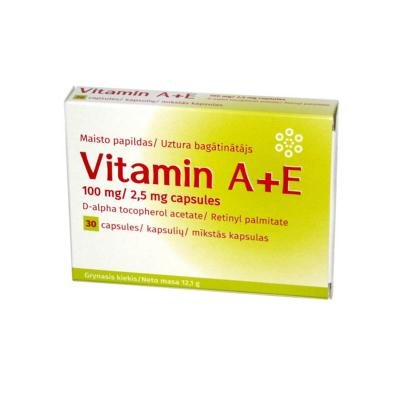 VITAMIN A+E CAPS N30 (RECESUS)