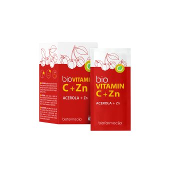VITAMIN C + Zn, 14 paketėliai