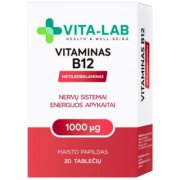 Vitaminas B12 VITA-LAB 1000ug, 30 tablečių