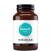 Vitaminas C VIRIDIAN EXTRA C, 950 mg, 30 veganiškų kapsulių