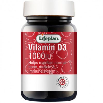 VITAMINAS D3 1000TV, Lifeplan, 90 tablečių