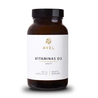VITAMINAS D3 4000TV, 120 kapsulių