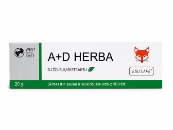 VITAMINŲ A+D Herba (esu lapė) kremas, 20 g