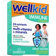 Vitaminų, mineralų ir omega-3 kompleksas vaiko imunitetui WELLKID IMMUNE, 30 tab.