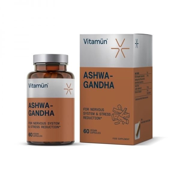 VITAMUN maisto papildas ASHWAGANDHA, 60 kaps.