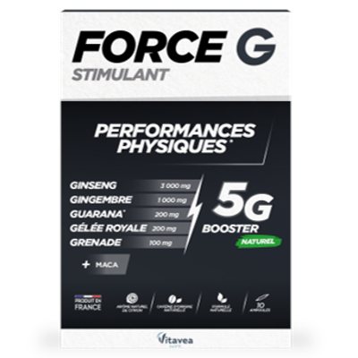 VITAVEA Force G stimulant booster, 10 ampulių, 5 g