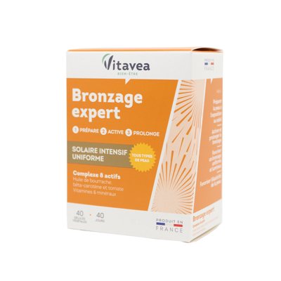 VITAVEA Įdegio ekspertas BRONZAGE EXPERT, 40 kapsulių