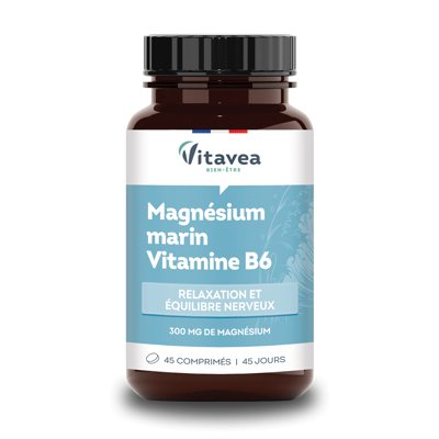 VITAVEA Magnis jūrinės kilmės + vitaminas B6, 45 tabletės