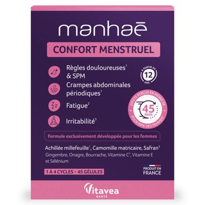 VITAVEA Manhaé Confort Menstruel, 45 vnt