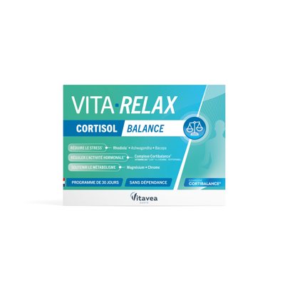 VITAVEA VITA-RELAX CORTISOL BALANCE, 30 vnt