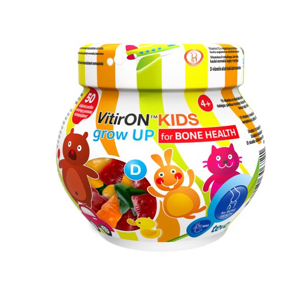 VITIRON maisto papildas KIDS GROW UP, 50 guminukų