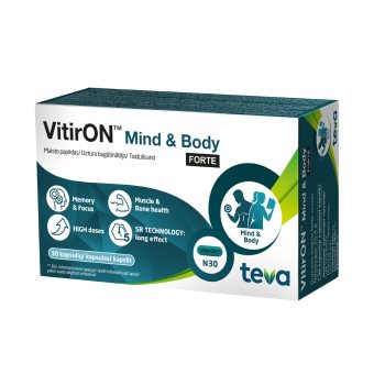 VitirON™ Mind & Body FORTE, 30 kapsulių