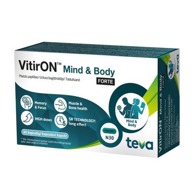 VITIRON™ MIND & BODY FORTE, kapsulės, N30