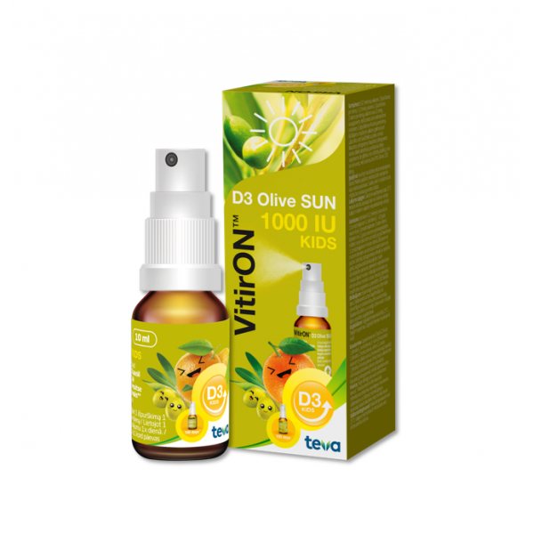VITIRON purškiamas maisto papildas D3 OLIVE SUN 1000 TV, 10 ml