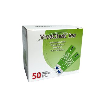 VIVACHEK diagnostinės juostelės INO, 50 vnt