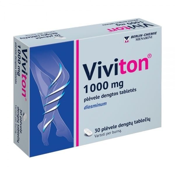 VIVITON 1000 mg plėvele dengtos tabletės N30