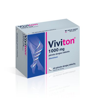 VIVITON, 1000mg, plėvele dengtos tabletės, N60