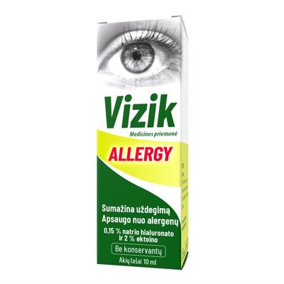 VIZIK ALLERGY, akių lašai, 10 ml