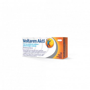 VOLTAREN Akti 12,5 mg plėvele dengtos tabletės N10