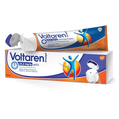 VOLTAREN EMULGEL, 23,2 mg/ml, gelis, 150 g