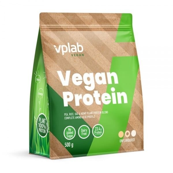 VPLAB baltymai VEGAN PROTEIN, 500 g