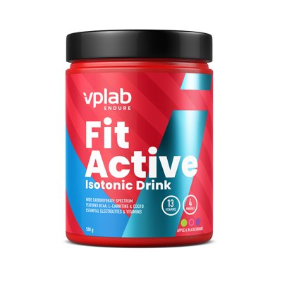 VPLAB gėrimas FitActive, Apple and Blackcurrant, 500 g