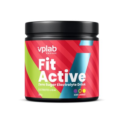 VPLAB, gėrimas FitActive, Zero Berry Lemonade, 200 g