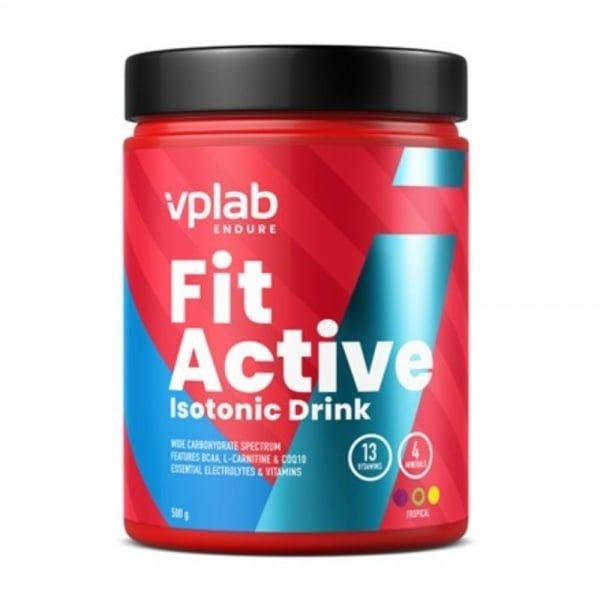 VPLAB izotoninis gėrimas FITACTIVE, tropinių vaisių skonio, 500 g