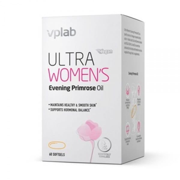 VPLAB maisto papildas ULTRA WOMEN'S EVENING PRIMROSE, 60 kaps.